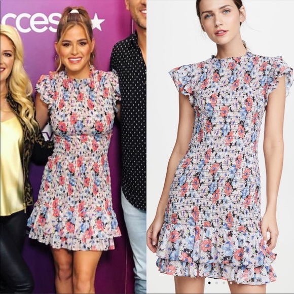 Veronica Beard Dress Smocked Ruffles Short $495 - Picture 4 of 13